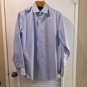 Classic Sky Blue Men's Dress Shirt